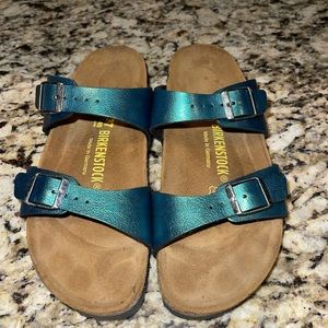 Birkenstock two strap sandal.